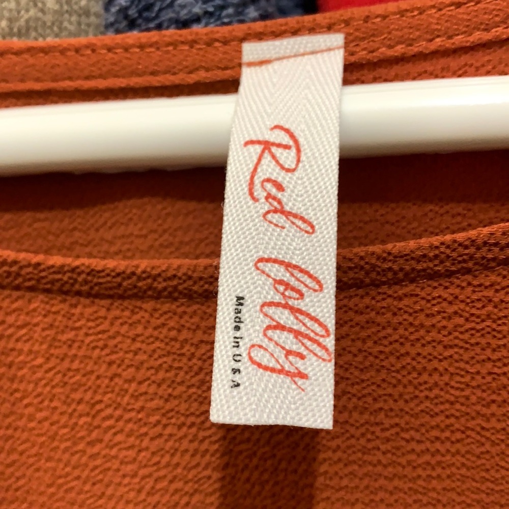 Rust colored large Red Lolly dress shirt